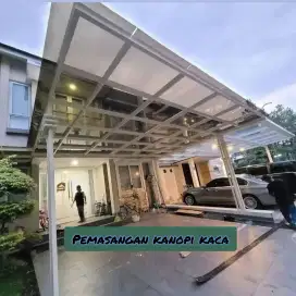 Kanopy kaca. Kanopi transparan #377