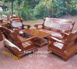 Set kursi tulang gajah 3211