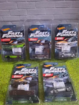 Hotwheels Fast and Furious seri GDG83 seri 5 macam keren