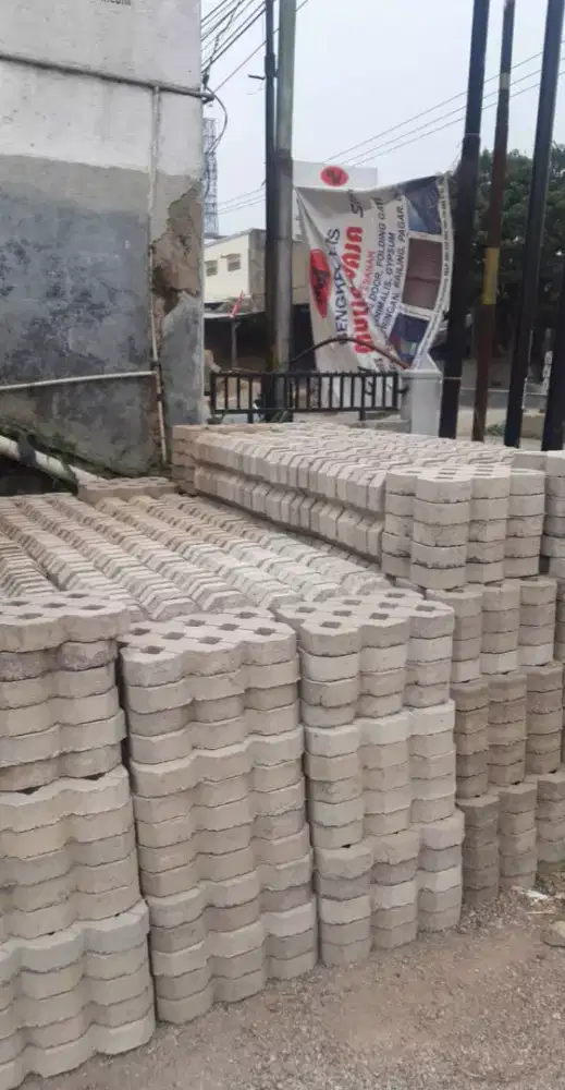 Grassbox Beton 8cm & 6cm Kualitas Baik tingkat kekerasan beto bagus