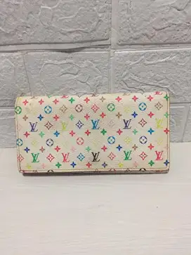 Dompet kulit LV multicolor