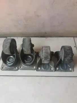 Roda besi untk fresr box/ gerobak ok