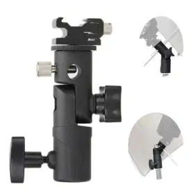 Flash Holder Type E with Bracket Umbrella /studio lighting - Metal