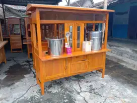 Gerobak Mie ayam bakso mahoni paket lengkap