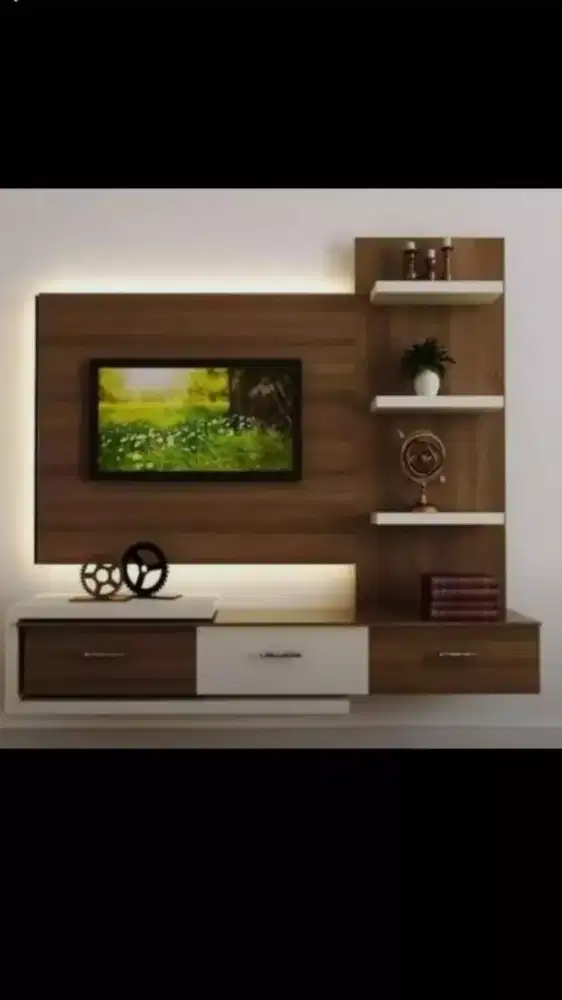 Backdrop/ Rak Tv Gantung HPL