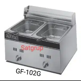 Deep fryer gas 2 tangki x 6 ltr/penggorengan ayam,ikan,nugget GF-102 G