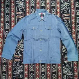 Jacket Jaket Jeans Denim Blue Trucker Japan Branded