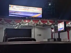 Neonbox huruf timbul papan nama reklame Billboard letter box