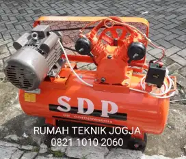 (RUMAH TEKNIK JOGJA)kompresor 1hp + dunamo 2 hp(komplit otomatis)