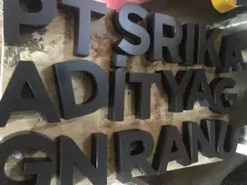 PAPAN REKLAME NEONBOX  BILLBOARD HURUF TIMBUL SIGNAGE PAPAN MERK