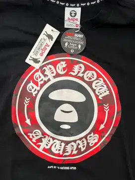 Baju AAPE by Bathing Ape LONG SLEEVE TEE Ori size M