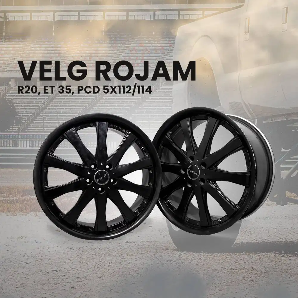 Velg Trojan Black R 20 PCD 5x114 bisa Alphard, Inova, Camry, CRV Dll