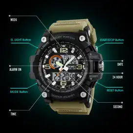 Skmei jam tangan digital analog pria army