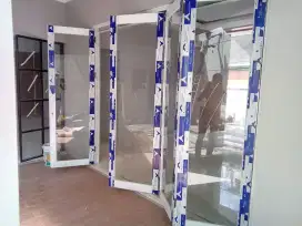 Pintu kaca tempered frameless Jendela kusen alumunium Murah jogja 3