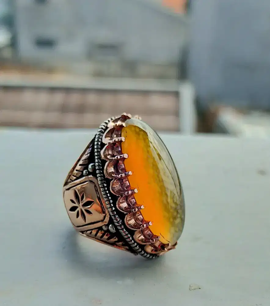 pandan nanas kristas ring perak
