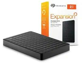 JUAL CEPAT..HARDIS EXTERNAL SEAGATE 2TB.KOMPLIT.(BARU)