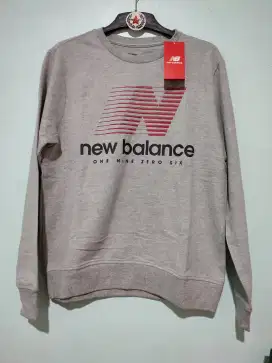 SALE Sweater Crewneck New Balance Grey Original