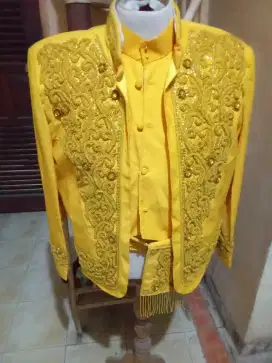 Beskap Jawa dewasa warna Kuning