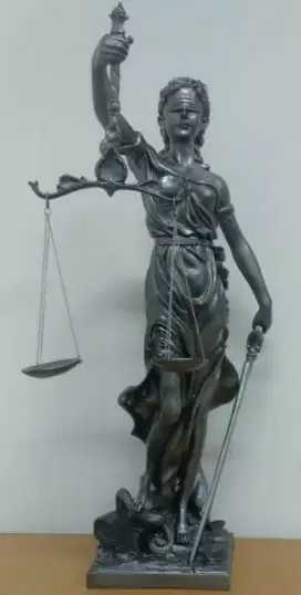 PATUNG DEWI KEADILAN/JUSTICE UK.75 cm