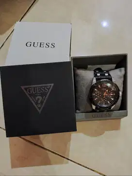 JUAL CEPAT JAM TANGAN GUESS W0366G1 WARNA HITAM