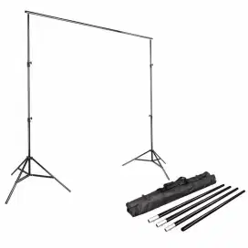 Bracket Stand Braket Tiang Penyangga Backdrop Foto Studio 190 x 300 cm