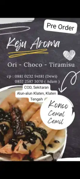 Snack Keju Aroma(Pre Order)