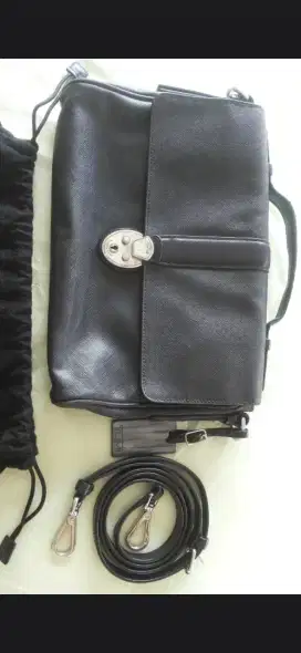 TUMI MAN HAND BAG LEATHER ORI 30*25*6 cm