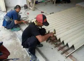 Perbaikan /Servis Pintu Besi, Folding Gate, Harmonika, Pintu kaca