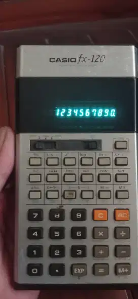 Kalkulator Casio scientific fx 120, calculator lawas jadul