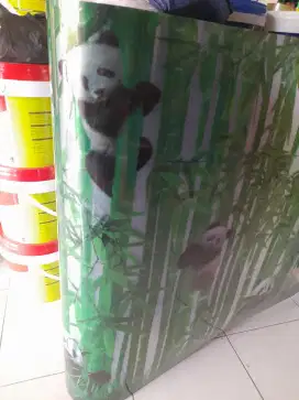 Fiber tutup pagar  bambu panda