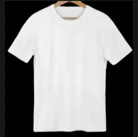 Kaos Oblong polos warna putih ukuran ( M - L - XL)