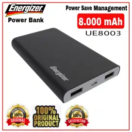 Bisa COD Power Bank Energizer UE8003 8000 mAh Original Baru Powerbank