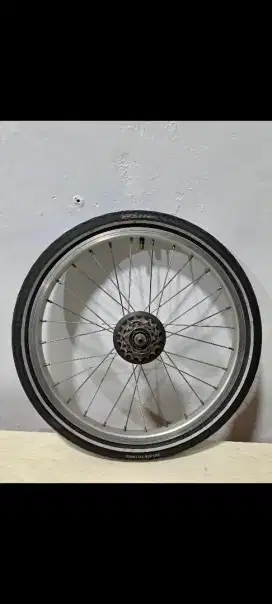 Wheelset 2 Speed Original Brompton Silver (custom 3 external )