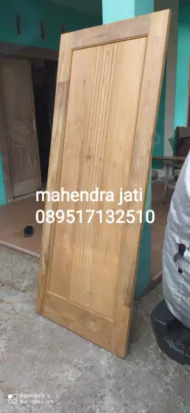 Pintu kayu jati asli