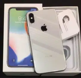 Iphone X 64gb silver fullset nominus