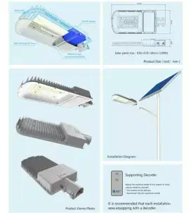 Lampu jalan two in one Tenaga Surya