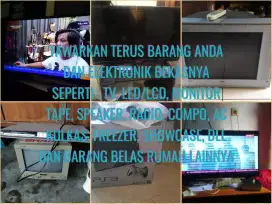 Tawarkan TV Led/LCD,, Monitor bekas anda dan barang lainny