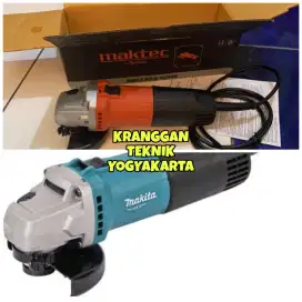 (KRANGGAN TEKNIK)gerinda tangan merk Maktec mesin selep merk Makita