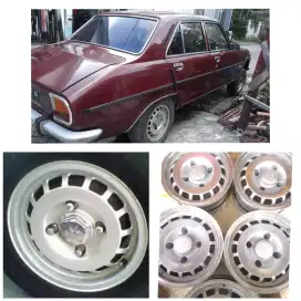 Velg r14 oem peugeot 504/505 original masih blum repaint kena cat