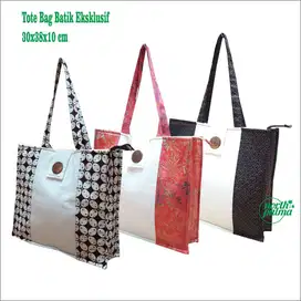 Tas Tote Bag Kain Batik Souvenir Seminar Etnik Elegan Resliting