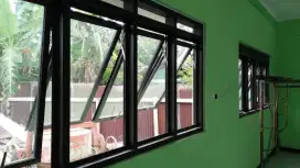 Jendela aluminium pintu kaca