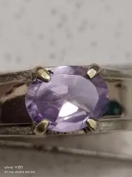 Batu permata natural purple / violet spinel Burma original chat via WA