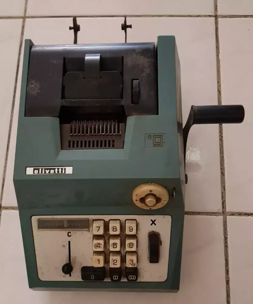 MESIN KASIR KUNO ANTIK LAWAS BAGUS ITALI