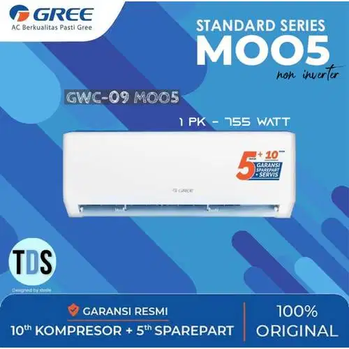 Ac Gree 1 Pk Gwc 09MOO5 Plus Pemasangan
