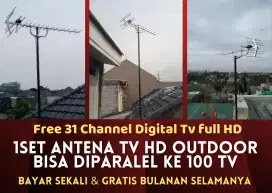 1 antena tv bisa untuk 100 tv