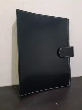 BINDER HITAM POLOS TEBAL BAHAN KULIT SINTETIS