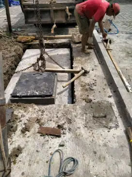 Tandon air saptictank beton cor ground tank