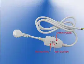 Kabel ELCB Cable dan Plug Water Heater Wasser Ariston Pengaman Arus