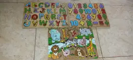 Dijual mainan edukasi anak puzzle kayu