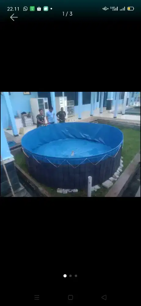 Kolam Terpal Bundar Bioflok Orchid Terbaik